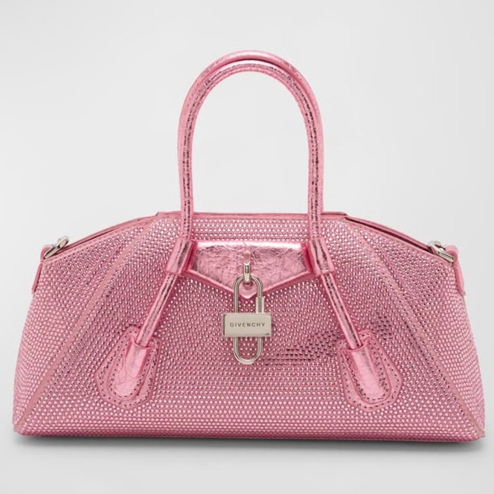 ❌SOLD❤️NWT*Givenchy Antigona Stretch Mini Top Handle in Satin Strass - Picture 1 of 8